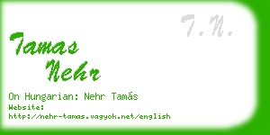 tamas nehr business card